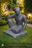 Product image 1 of the product “Sculpture of seated thinking Person, 80 cm ”